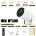 New MIINI HY300 Outdoor portable Projector 4KWifi 1080P 1280*720P HD Home Cinema Video Movies LED Projetor Video Game Projection